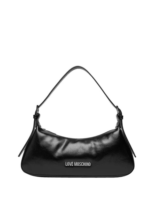 MOSCHINO STC Borsa Pu Baguette Moschino - Nero/Argento