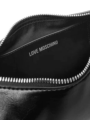 MOSCHINO STC Borsa Pu Baguette Moschino - Nero/Argento