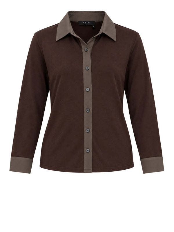 NATHI' LUXURY Camicia Jersey Nathì - Moro