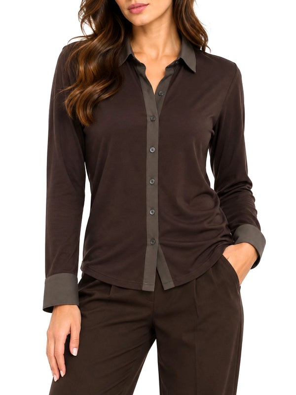 NATHI' LUXURY Camicia Jersey Nathì - Moro