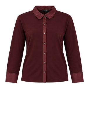 NATHI' LUXURY Camicia Jersey Nathì - Bordeaux