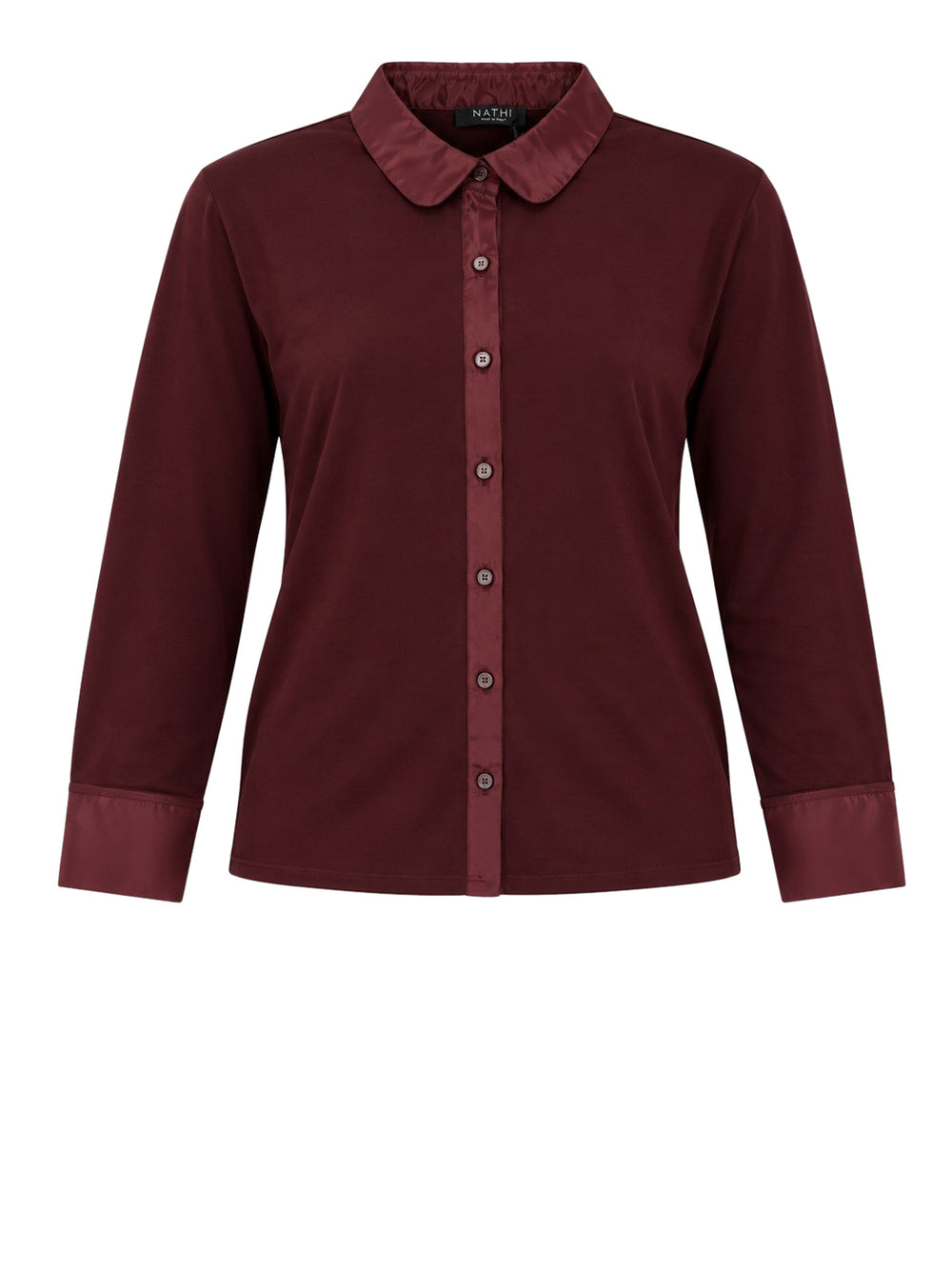 Nathi Luxury Camicia Jersey Nathì - Bordeaux