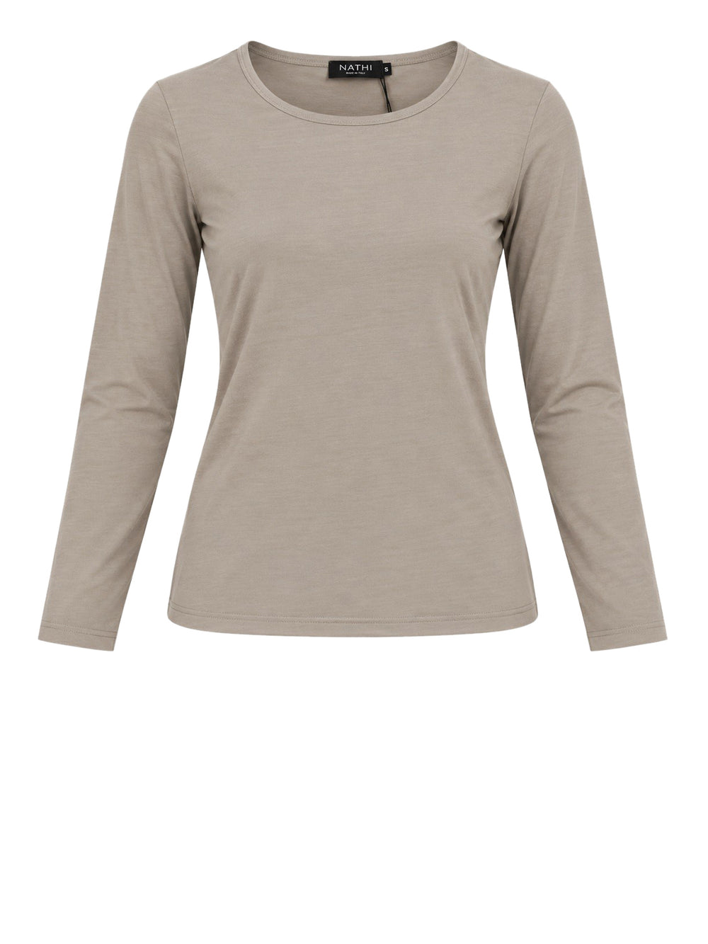 NATHI' LUXURY Maglia Girocollo Jersey Nathì - Beige