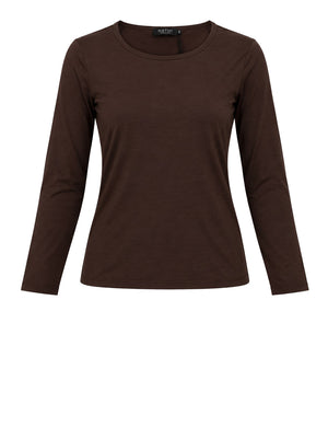 NATHI' LUXURY Maglia Girocollo Jersey Nathì - Moro