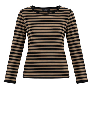 NATHI' LUXURY Maglia Barca Rigata Nathì - Nero