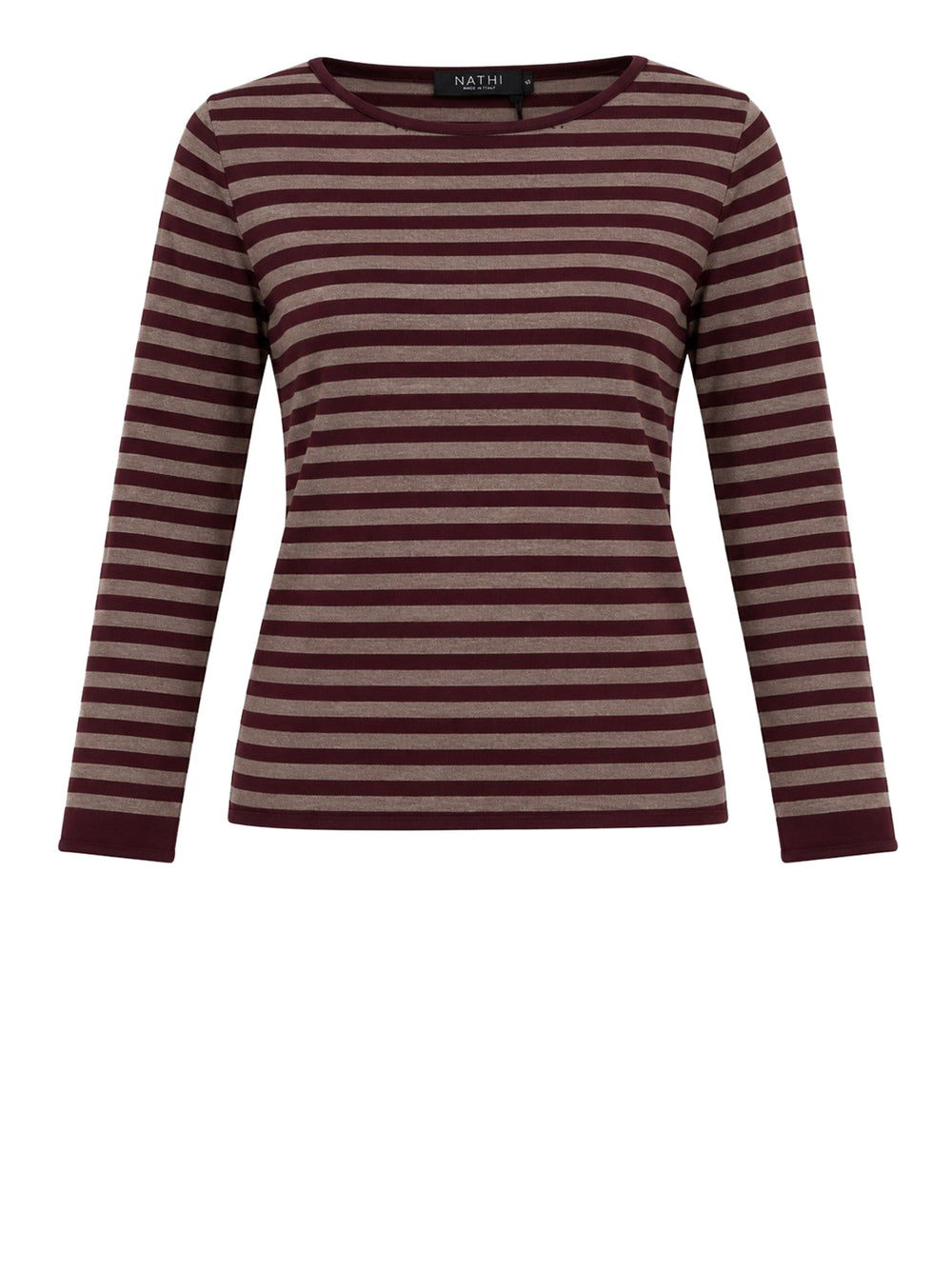 NATHI' LUXURY Maglia Barca Rigata Nathì - Bordeaux
