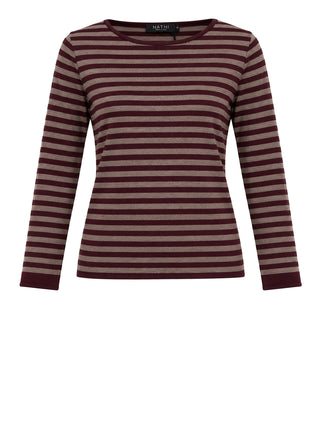 NATHI' LUXURY Maglia Barca Rigata Nathì - Bordeaux