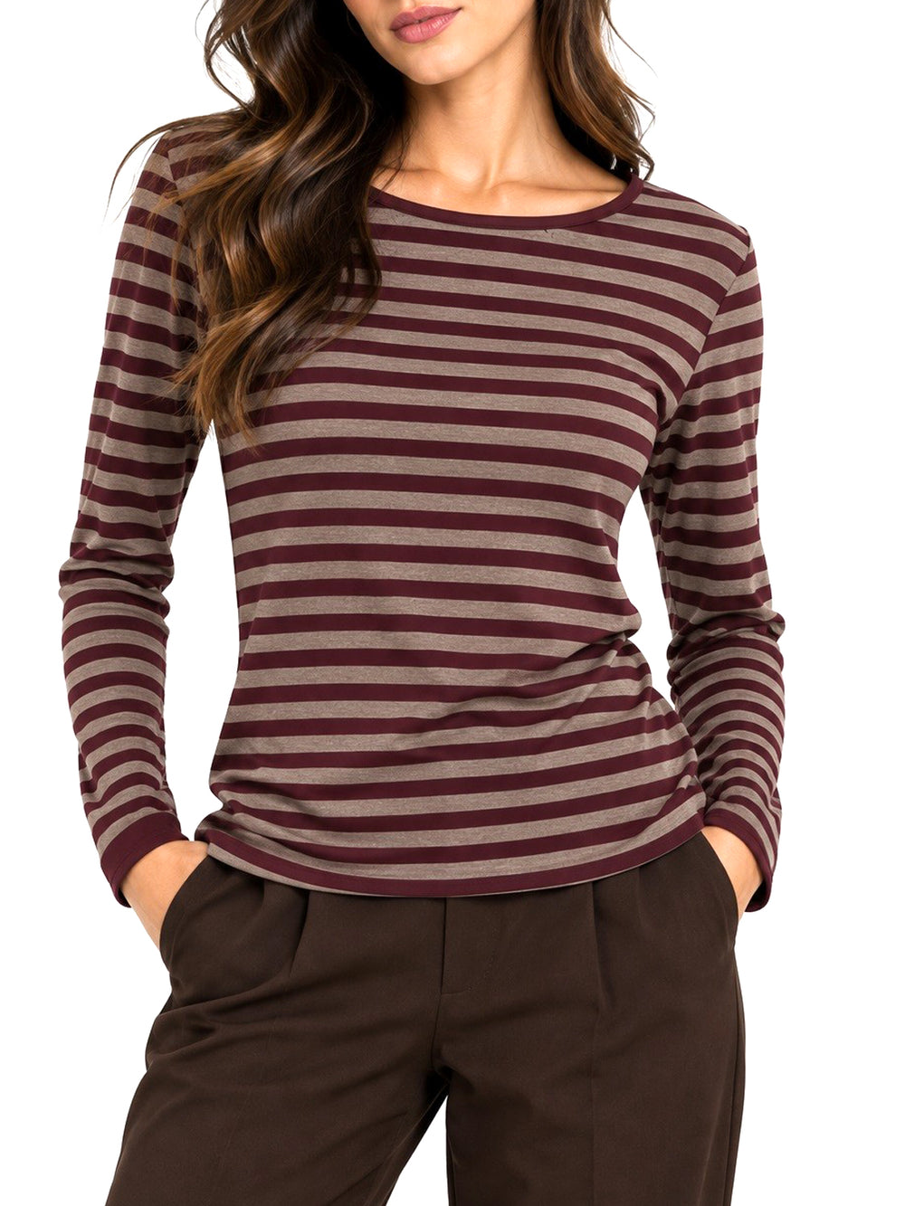 Nathi Luxury Maglia Barca Rigata Nathì - Bordeaux