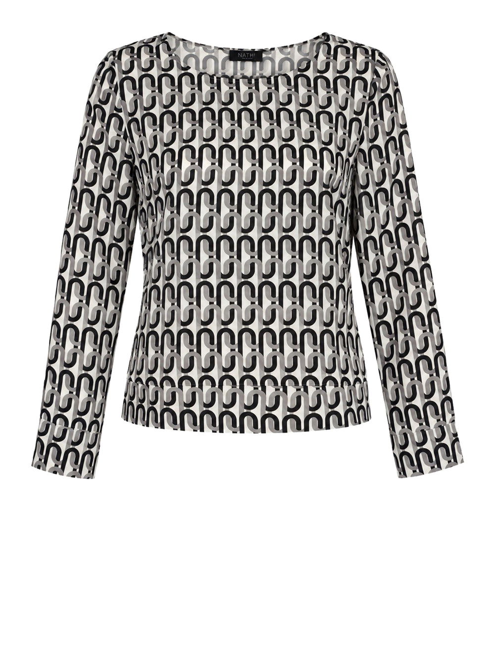 NATHI' LUXURY Blusa Stampata Nathì - Nero