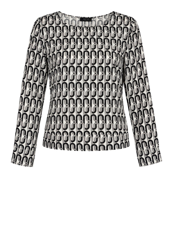 NATHI' LUXURY Blusa Stampata Nathì - Nero