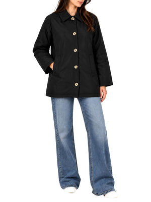 NATHI' LUXURY Spolverino Donna - Nero