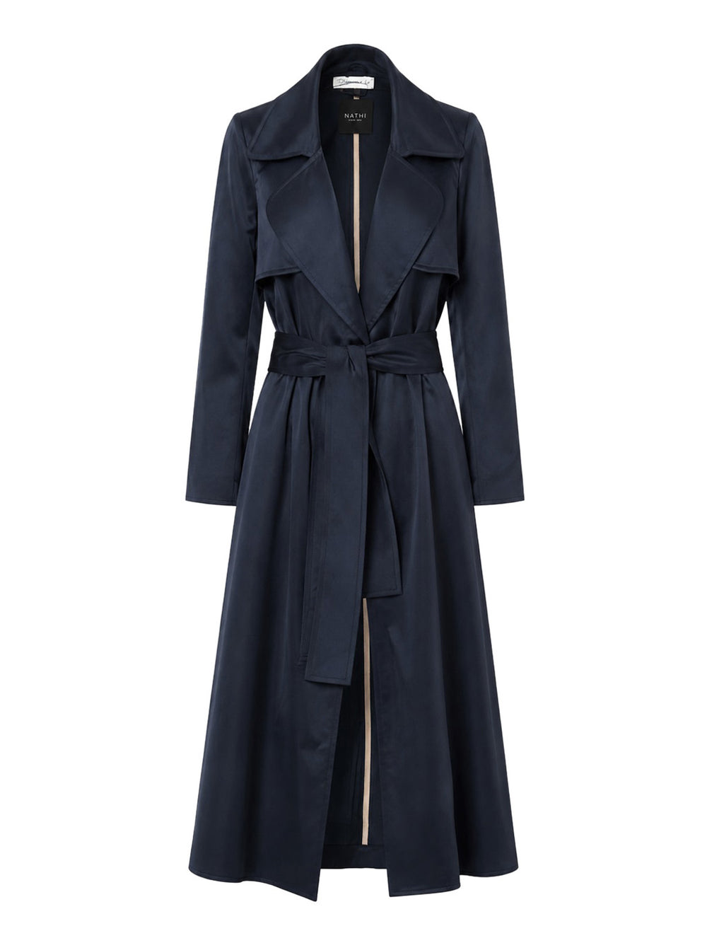 NATHI' LUXURY Trench In Velluto Donna - Blu