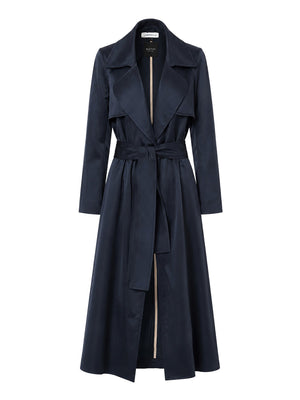 NATHI' LUXURY Trench In Velluto Donna - Blu