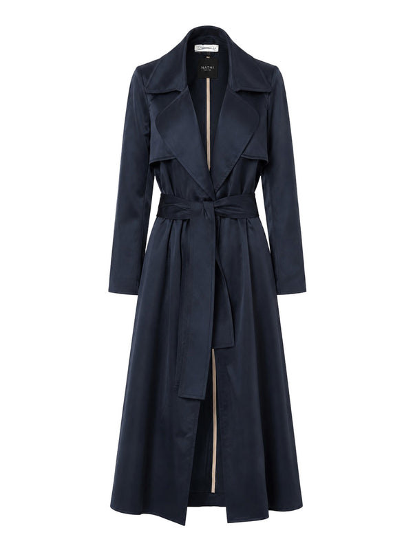 NATHI' LUXURY Trench In Velluto Donna - Blu