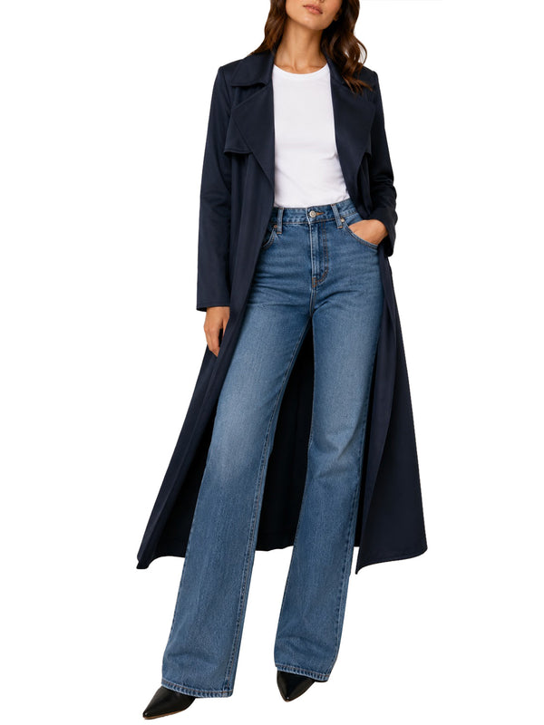 NATHI' LUXURY Trench In Velluto Donna - Blu