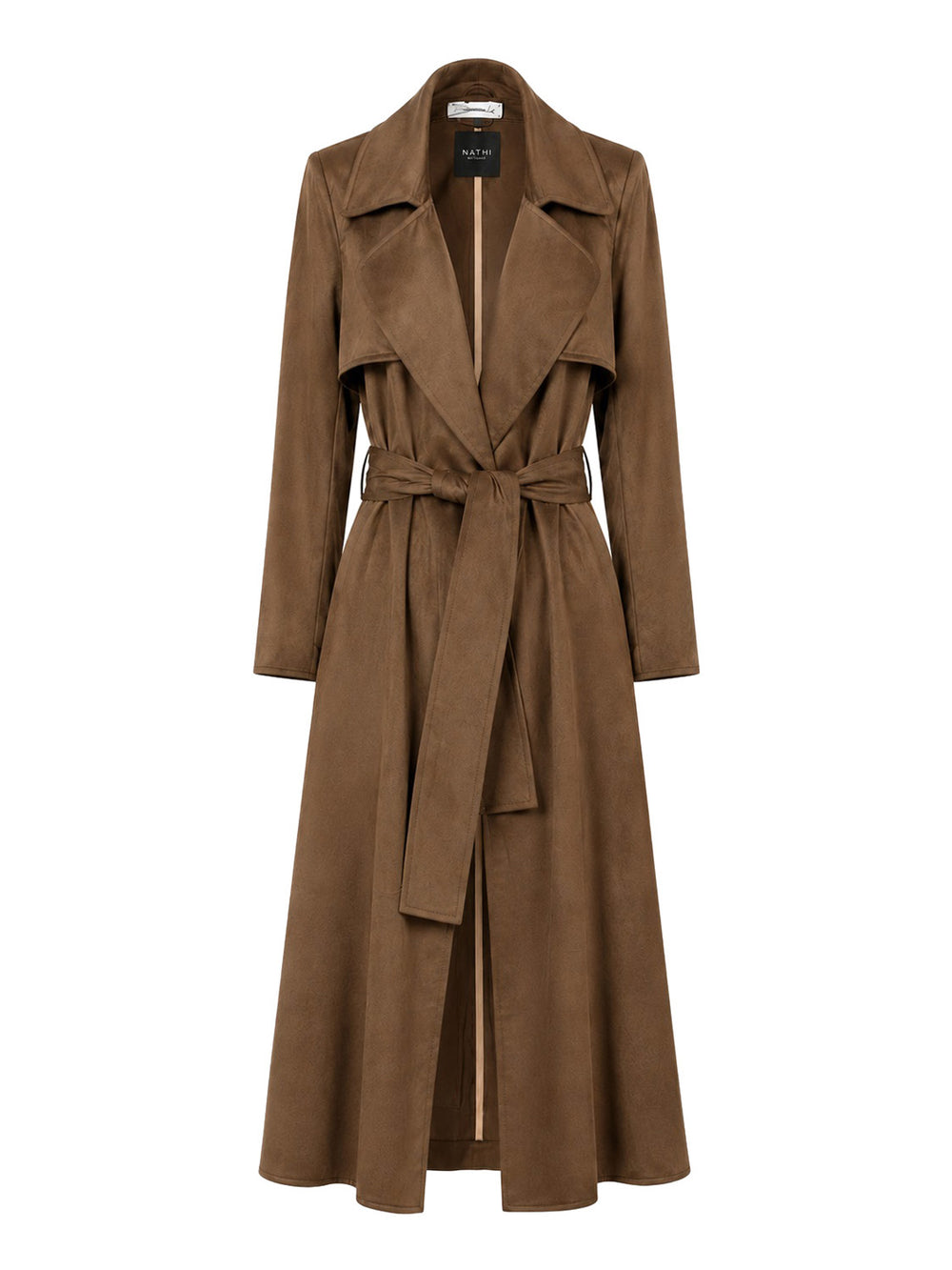 NATHI' LUXURY Trench In Velluto Donna - Marrone