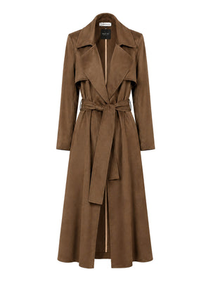 NATHI' LUXURY Trench In Velluto Donna - Marrone