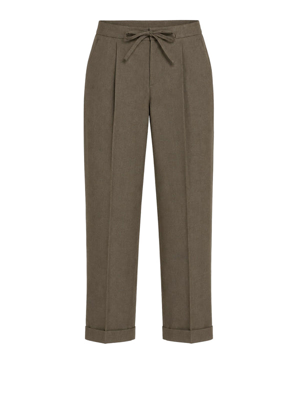 NATHI' LUXURY Pantalone apences Elastico Dietro Nathì - Fango