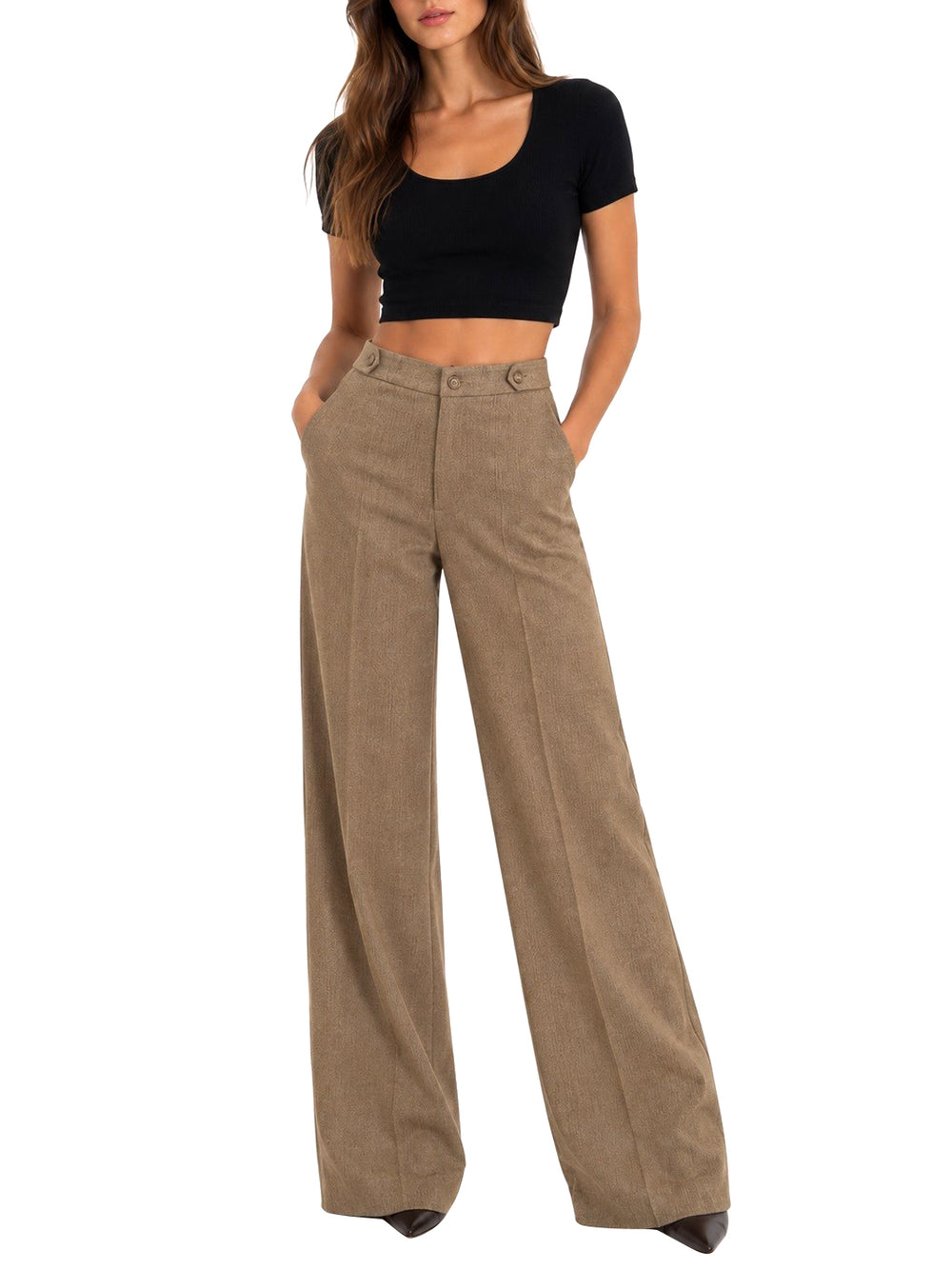 Nathi Luxury Pantalone Dritto Nathì - Cammello