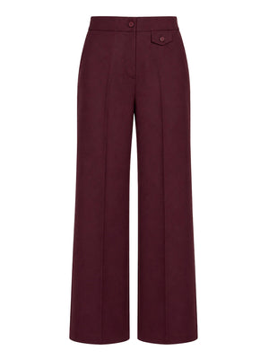 NATHI' LUXURY Pantalone Classico Donna - Rosso