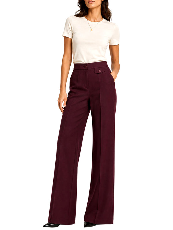 NATHI' LUXURY Pantalone Classico Donna - Rosso