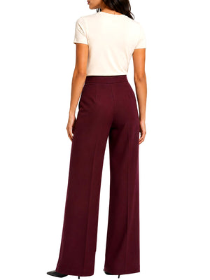 NATHI' LUXURY Pantalone Classico Donna - Rosso