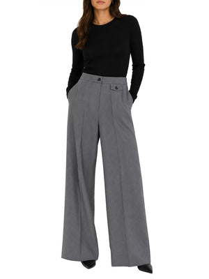 NATHI' LUXURY Pantalone Classico Donna - Grigio