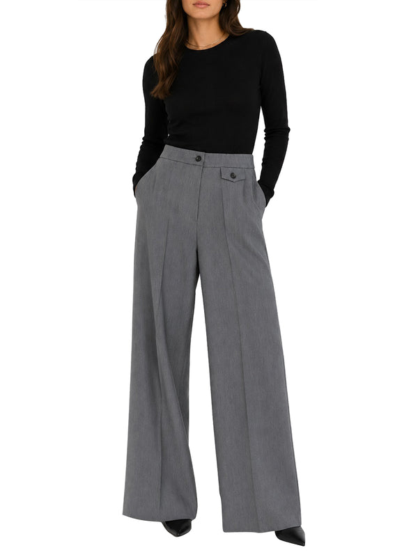 NATHI' LUXURY Pantalone Classico Donna - Grigio