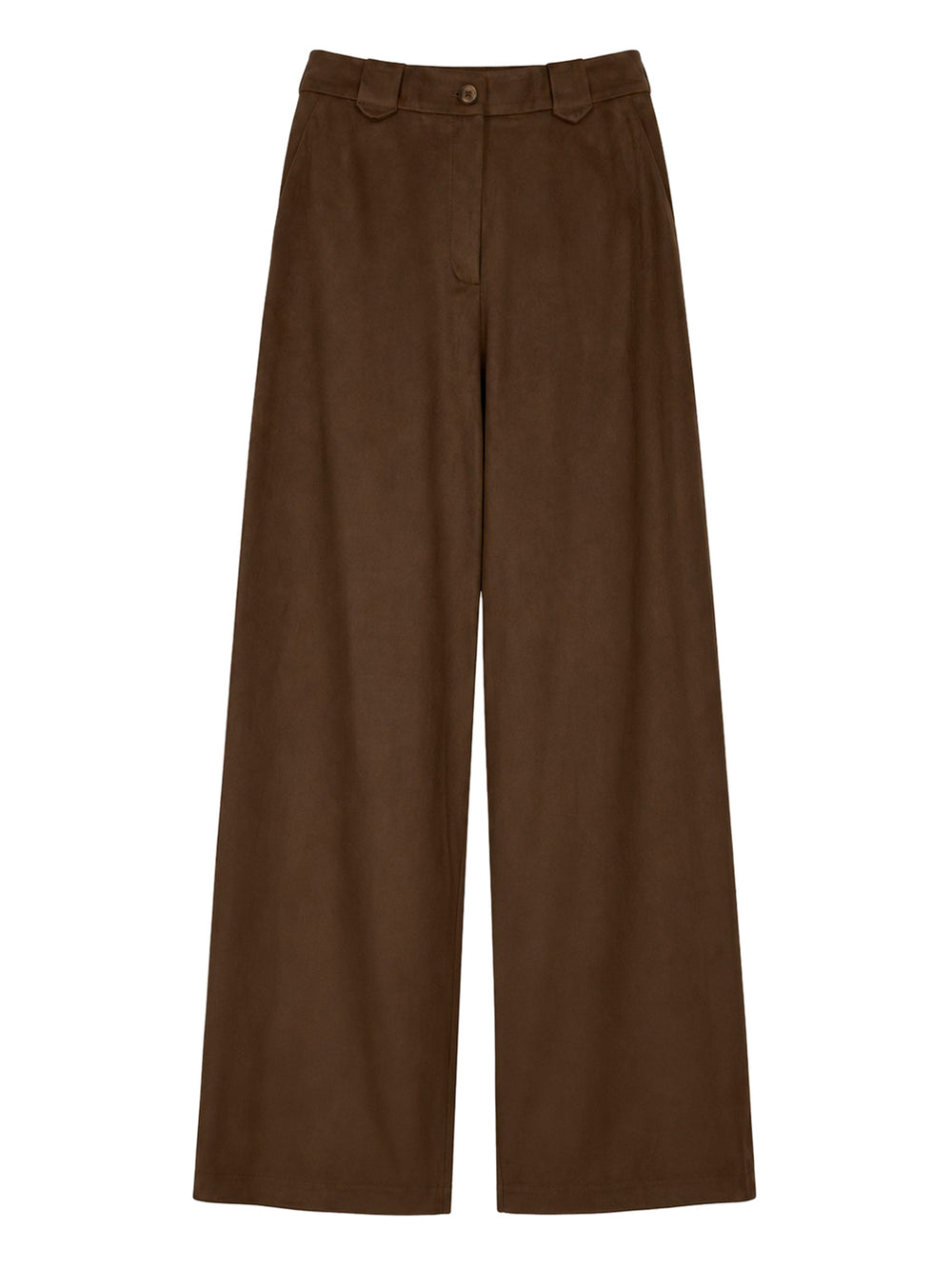 NATHI' LUXURY Pantalone Taglio Largo Donna - Marrone