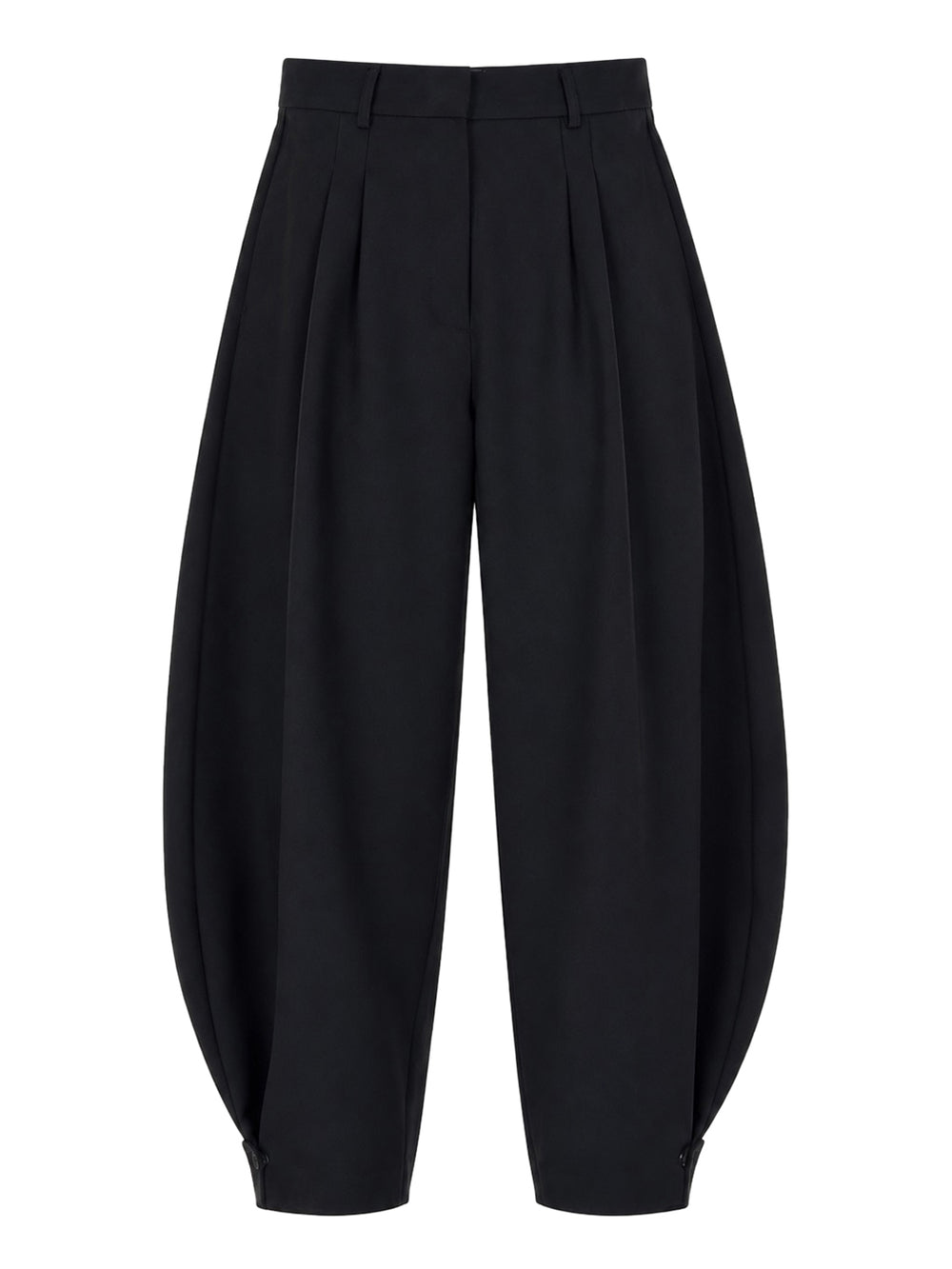 NATHI' LUXURY Pantalone Taglio Largo Donna - Nero