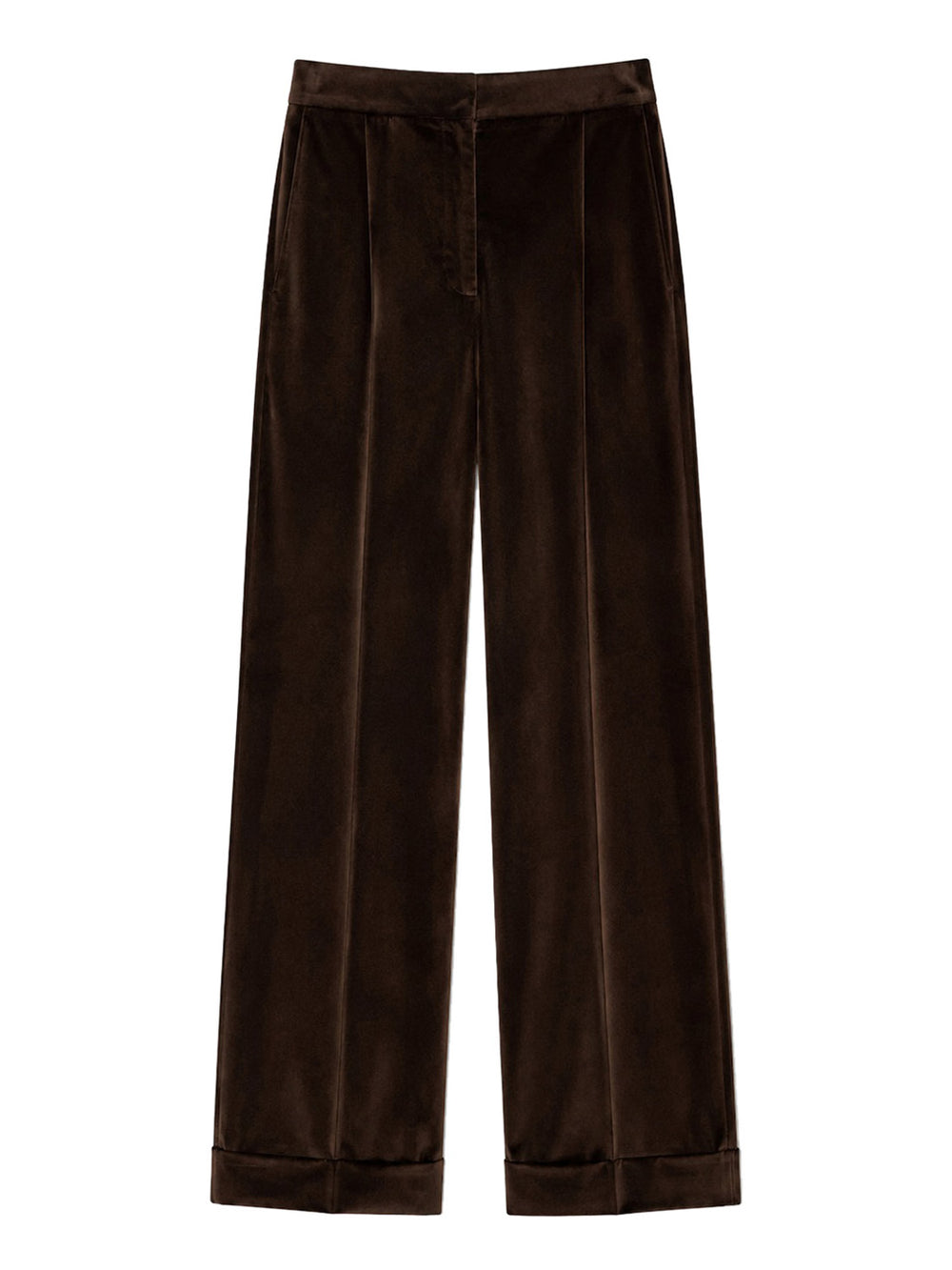 NATHI' LUXURY Pantalone In Velluto Donna - Marrone