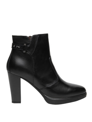 NERO GIARDINI Nero Giardini Tronchetti Donna in Pelle Nero