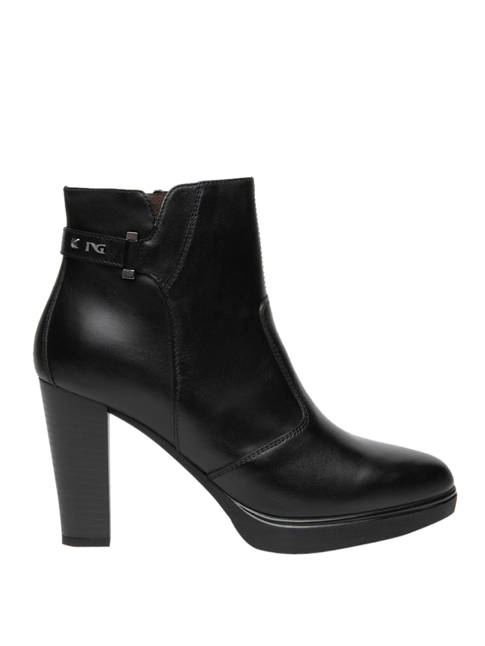 Nero Giardini Nero Giardini Tronchetti Donna in Pelle Nero