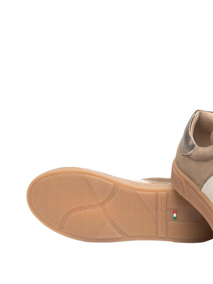 NERO GIARDINI Sneakers in Suede e Pelle Nero Giardini - Beige