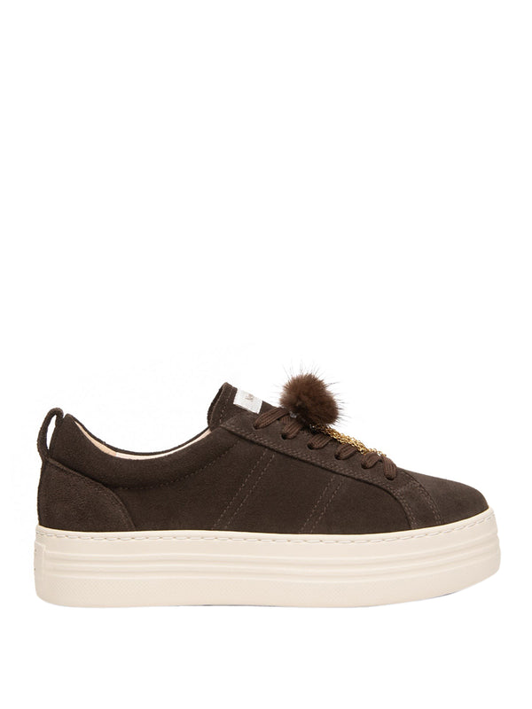 NERO GIARDINI Sneakers Nero Giardini Donna in Suede - Testa Di Moro