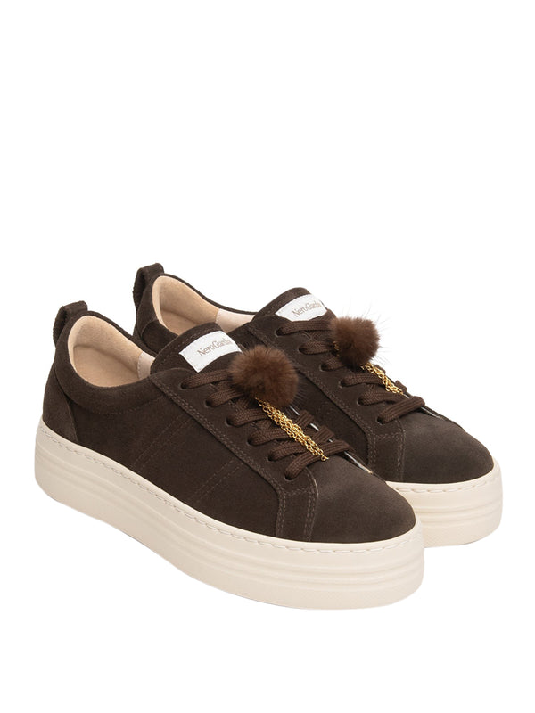 NERO GIARDINI Sneakers Nero Giardini Donna in Suede - Testa Di Moro