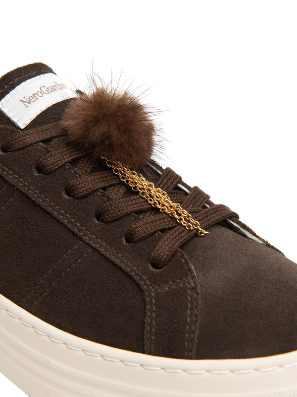 NERO GIARDINI Sneakers Nero Giardini Donna in Suede - Testa Di Moro