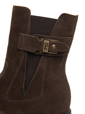 NERO GIARDINI Stivaletti Chelsea Nero Giardini Donna in Suede Testa Di Moro