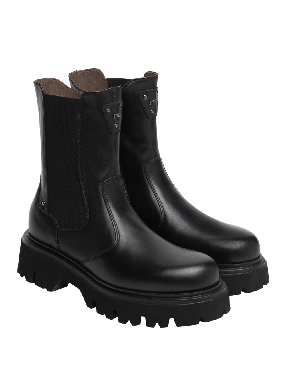 NERO GIARDINI Stivaletti Nero Giardini Chelsea Donna in Pelle Nero
