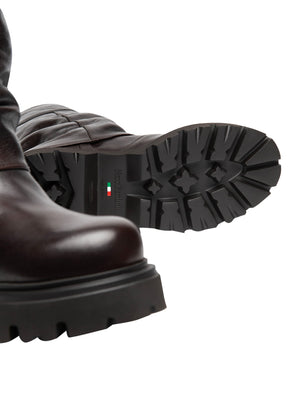NERO GIARDINI Stivali Nero Giardini Donna in Pelle Ebony