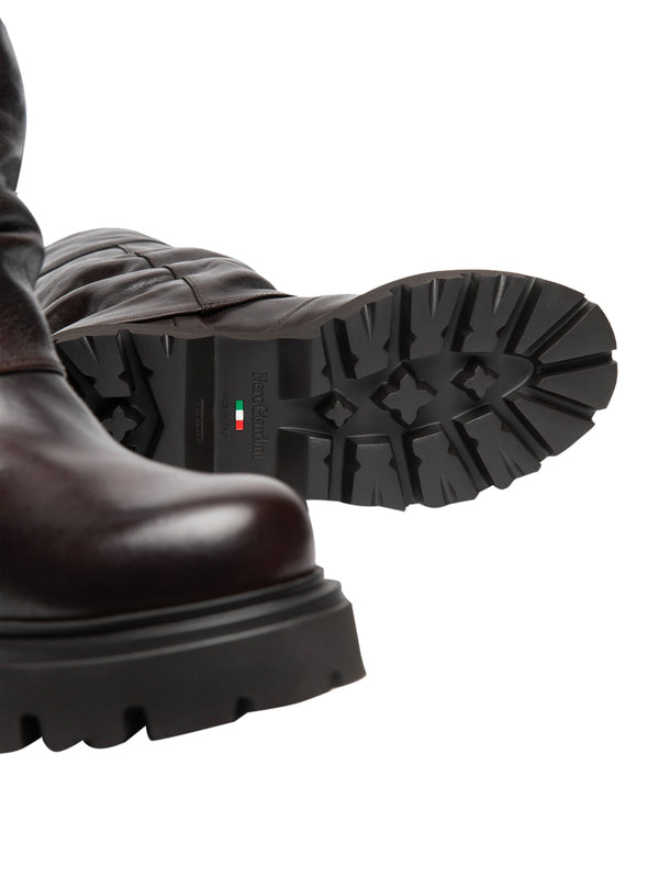 NERO GIARDINI Stivali Nero Giardini Donna in Pelle Ebony