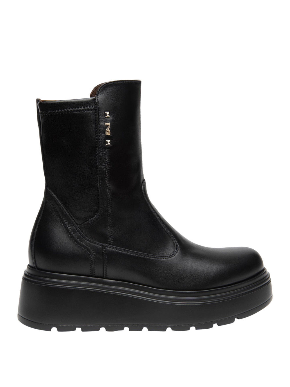 NERO GIARDINI Stivaletti Nero Giardini Donna in Pelle e Materiale Tecnico Nero