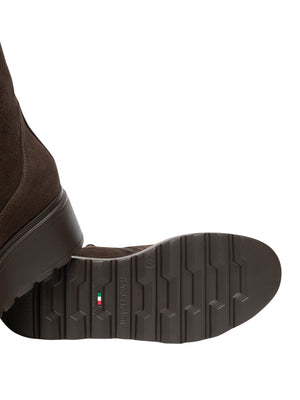 NERO GIARDINI Stivaletti Nero Giardini Donna in Suede e Materiale Tecnico Testa Di Moro