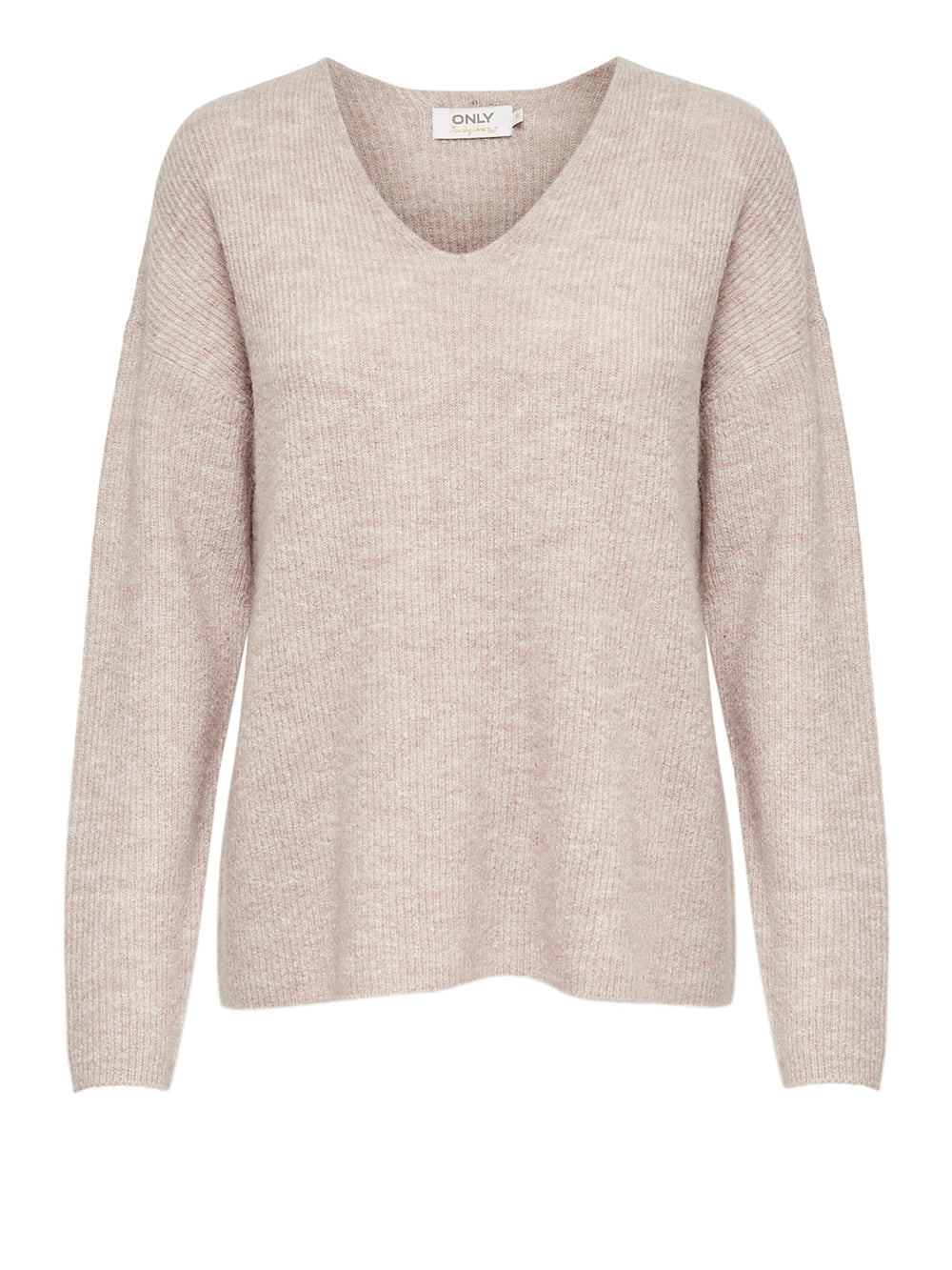ONLY DROP4 Maglione Only Onlcamilla V-Neck L/S Knt Noos - Beige