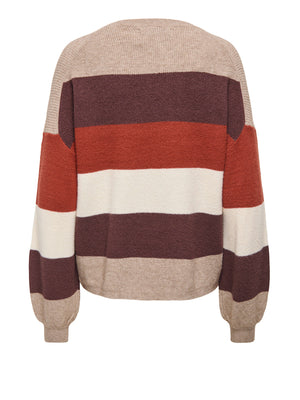 ONLY DROP4 Only Maglione Onlatia L/S Stripe Multicolore