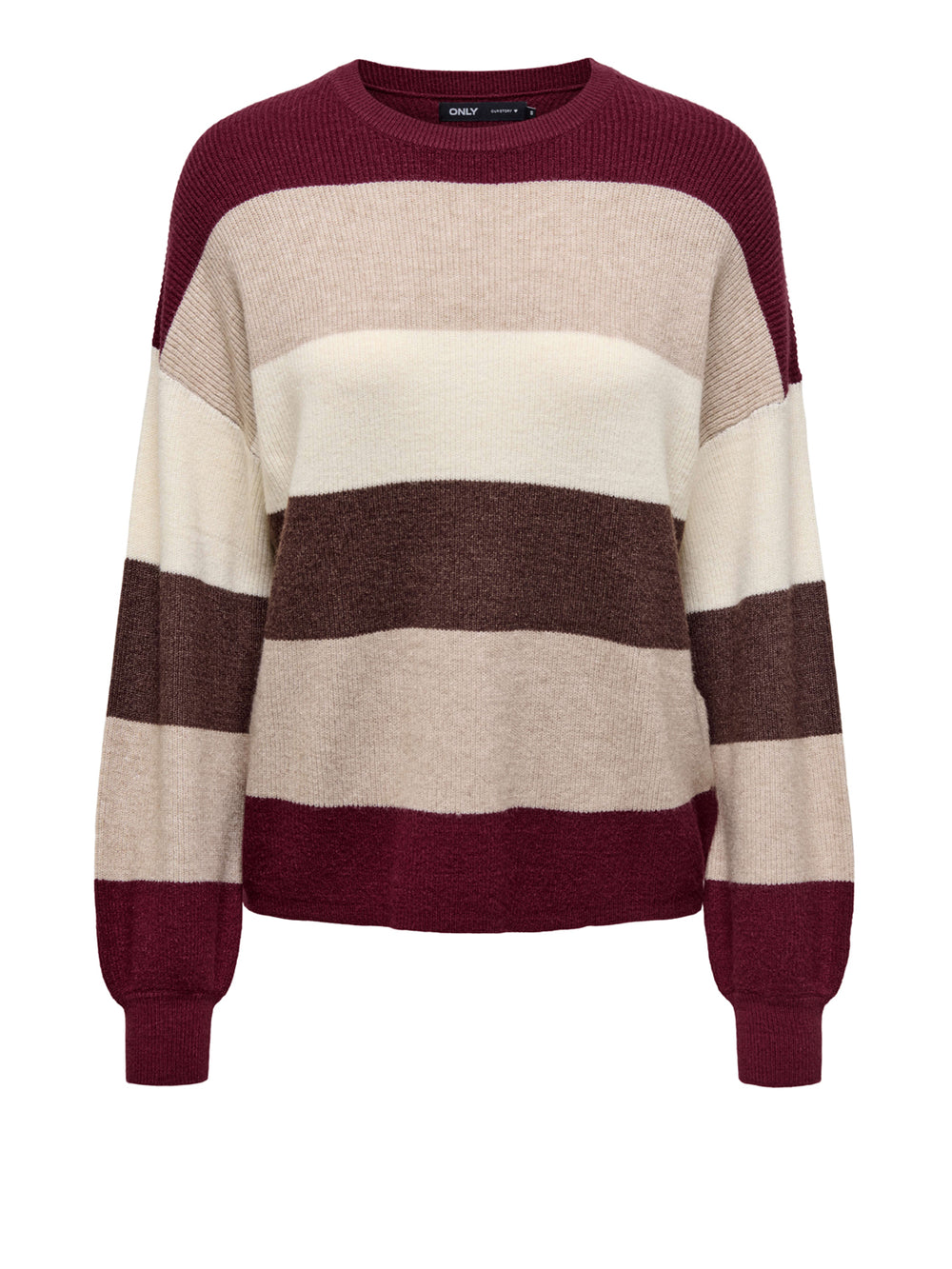 ONLY DROP4 Only Maglione Onlatia L/S Stripe Multicolore
