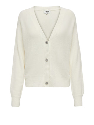 ONLY DROP4 Cardigan Onlella Only Bianco