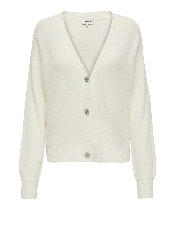 ONLY DROP4 Cardigan Onlella Only Bianco