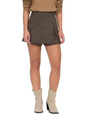 ONLY DROP4 Gonna Only Onlelly-Dell Hw Pleat Skort Tlr Noos - Nero