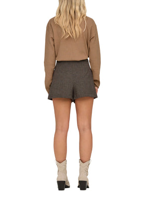 ONLY DROP4 Gonna Only Onlelly-Dell Hw Pleat Skort Tlr Noos - Nero